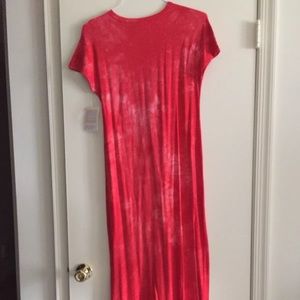 BNWT Lularoe Maria Dress Extra Small XS Smoke Red
